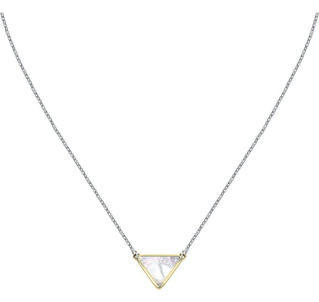 Collana Donna Morellato Trilliant in argento con ciondolo triangolare in madreperla SAWY10