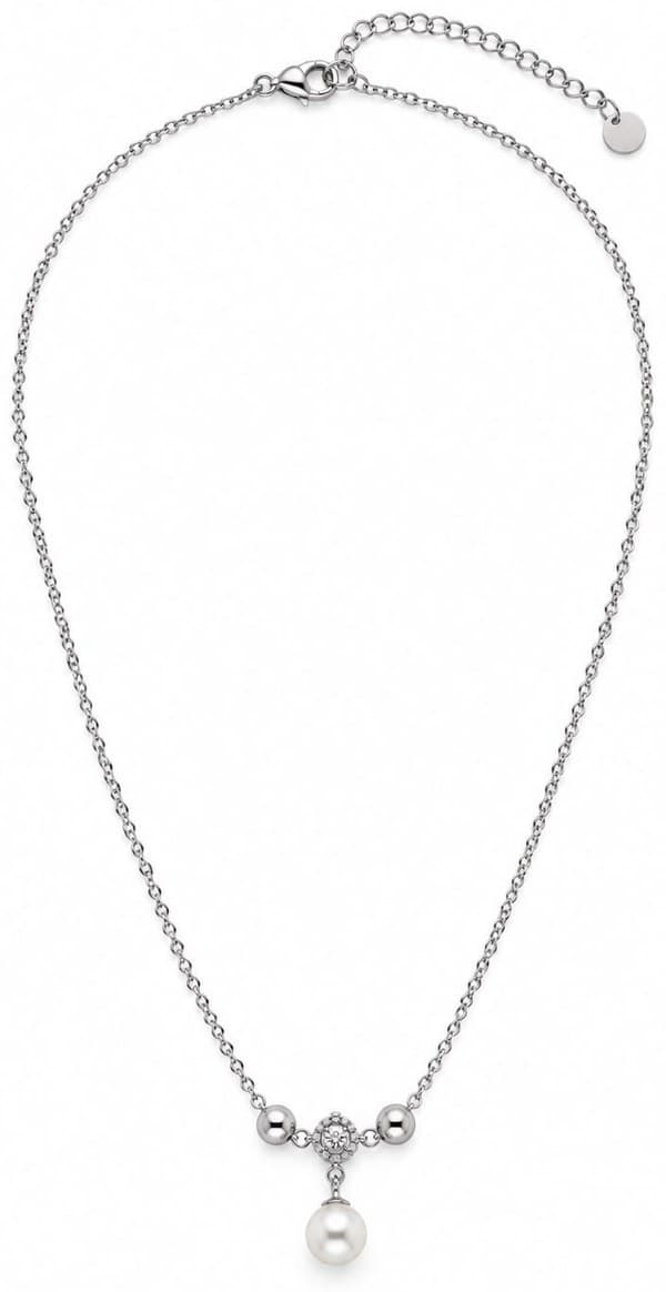 Collana Donna Ego con perla pendente e punto luce
