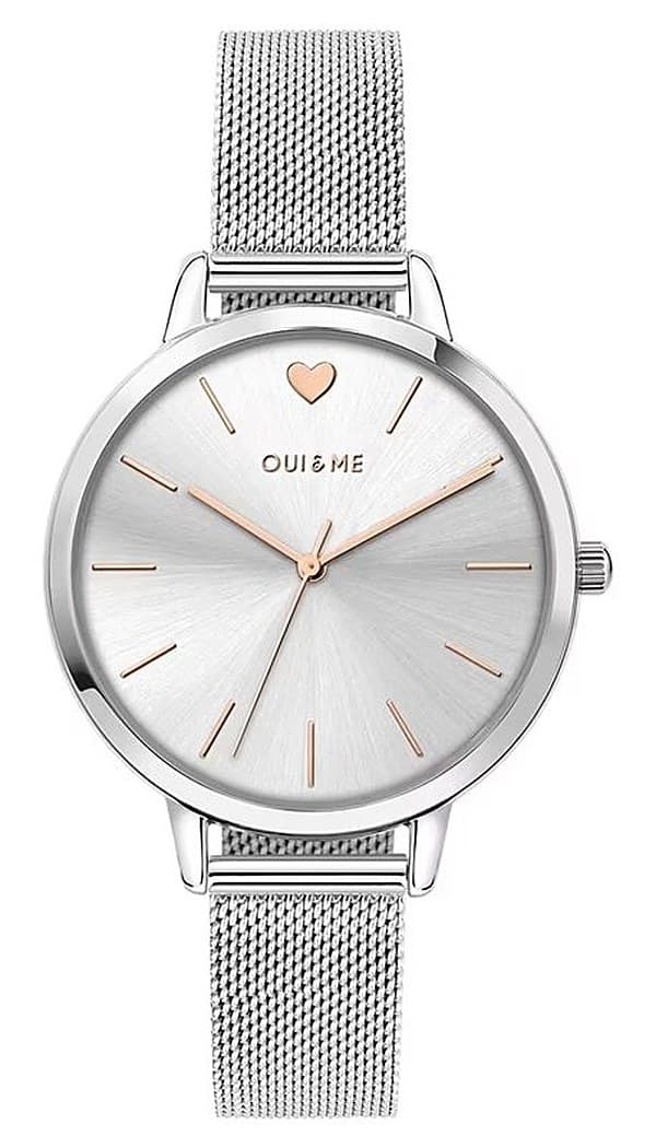 Orologio Donna Oui & Me in acciaio con quadrante argento e maglia milanese