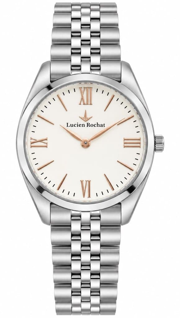 Orologio Uomo Lucien Rochat con numeri romani e bracciale in acciaio