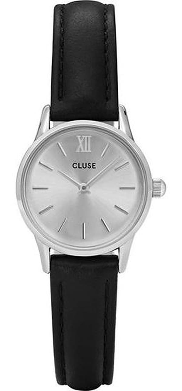 Orologio Donna Cluse in acciaio con cinturino in pelle nera