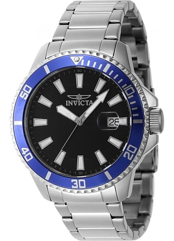 Orologio Uomo Invicta Pro Diver in acciaio con ghiera blu